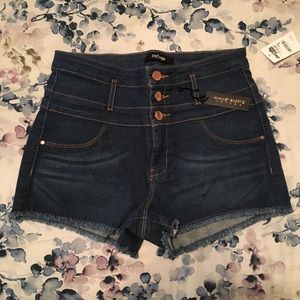 Charlotte Russe High Waisted Denim Shorts